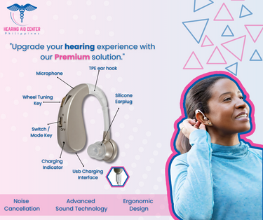Premium BTE Noise Cancelling Hearing Aid